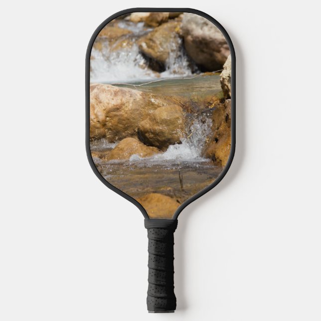 Stormy stream in spring pickleball paddle (Front)
