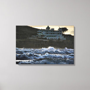 Stormy view, Burgh Island Hotel, Devon Canvas Print