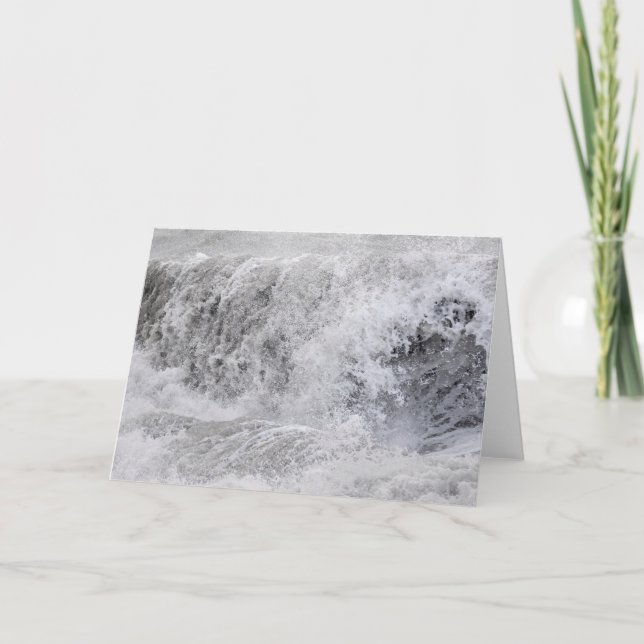 Stormy Wave Crashing Card (Front)