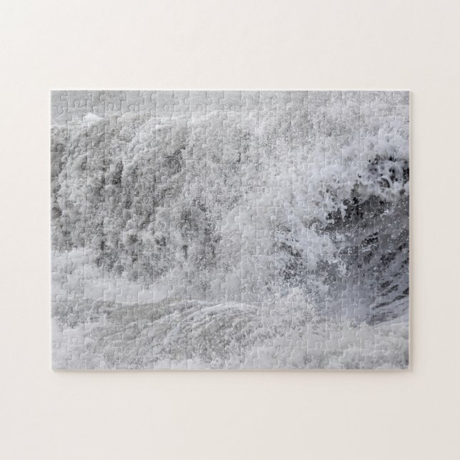 Stormy Wave Crashing Jigsaw Puzzle (Horizontal)