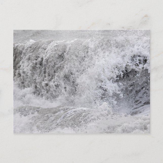 Stormy Wave Crashing Postcard (Front)