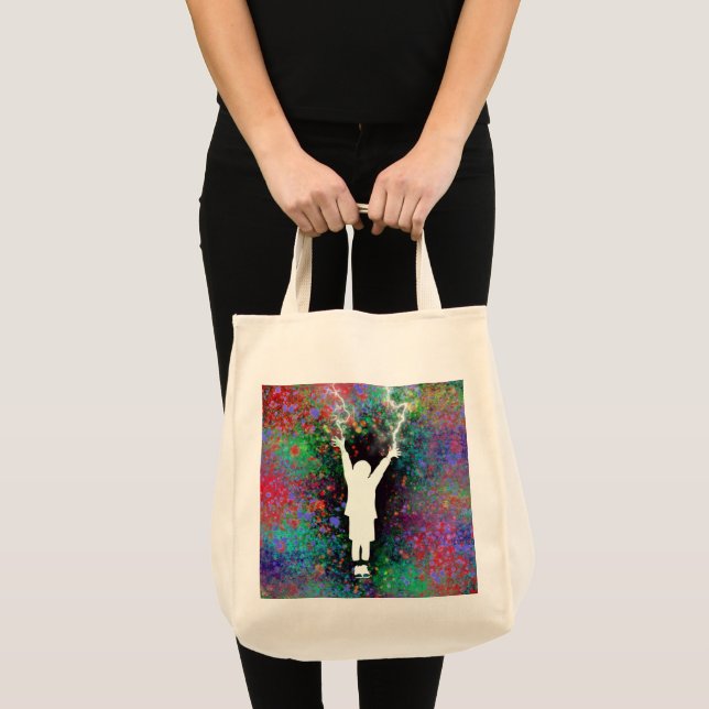 Stormy Weather Large Tote Bag (Front (Product))