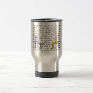 Story Art Creepy Sidewalk Crack Guy Travel Mug