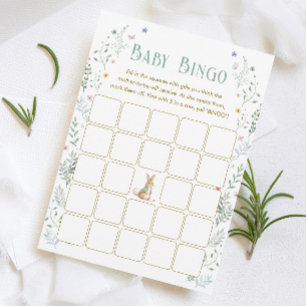 Story Book Baby Shower Baby Bingo Game Card