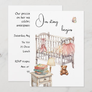 Story Book Baby Shower Digital Download Invitation