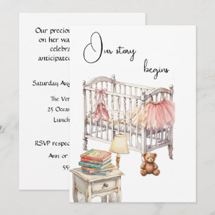 Story Book Baby Shower Digital Download Invitation