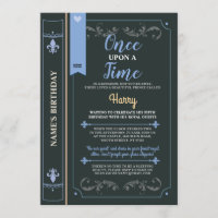 Story Book Cover Fairytale Prince Birthday Party