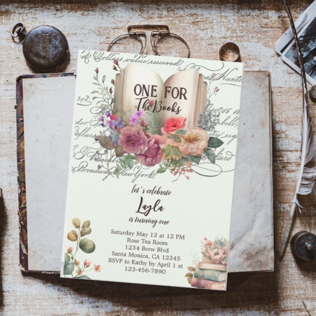 Story Book First Birthday Invitation (Creator Uploaded)