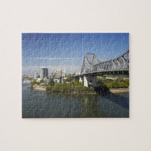 Story Bridge, Brisbane River, and Kangaroo Jigsaw Puzzle