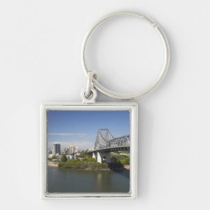 Story Bridge, Brisbane River, and Kangaroo Keychain