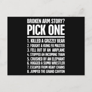 Story - Funny For A Broken Arm Postcard