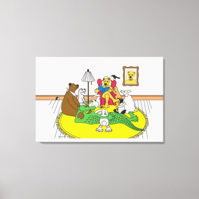 Story Hour Canvas Print (Front)