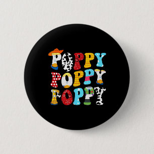 Story Poppy Toy Boy Story Dad Fathers Day Tee For 2 Inch Round Button