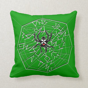 "Story Spinner" Anansi the Trickster Spider Throw Pillow