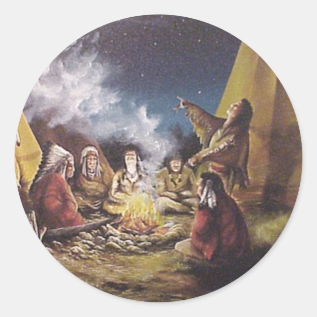 Story Teller Classic Round Sticker (Front)