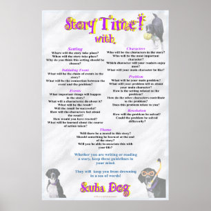 Story Time With Scuba Dog Poster