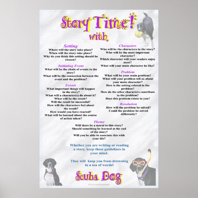 Story Time With Scuba Dog Poster (Front)