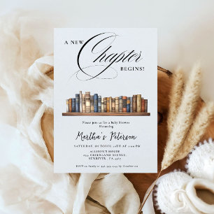 Storybook A New Chapter About toBegins Baby Shower Invitation