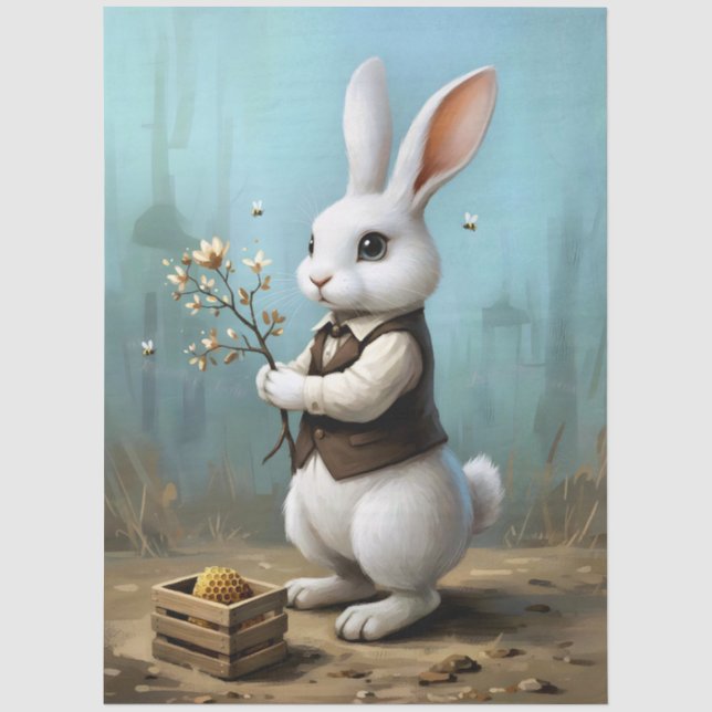 Storybook Bunny Tissue Paper (Front)