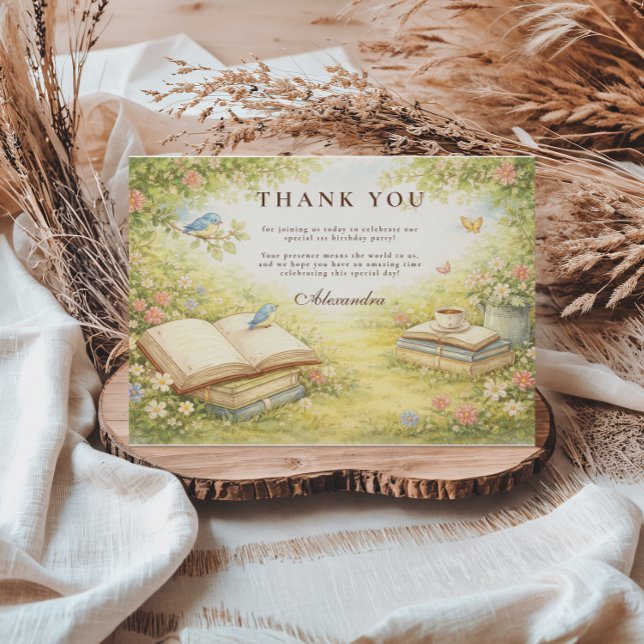 Storybook Chapter Two Birthday Thank You Card (Creator Uploaded)