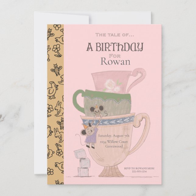 Storybook Children’s Birthday Party Invitation (Front)