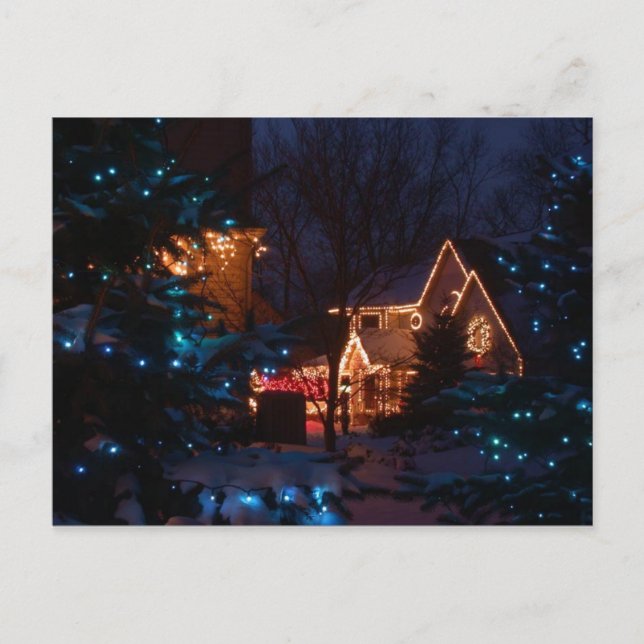 Storybook Christmas Holiday Postcard (Front)