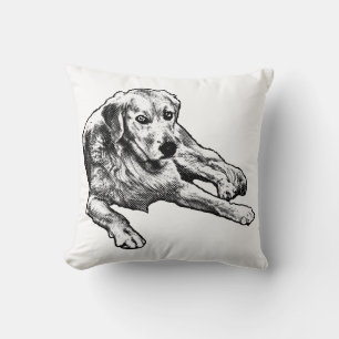 Storybook Dots: Resting Golden Throw Pillow