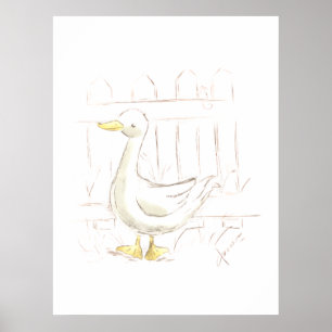 Storybook Duck Poster