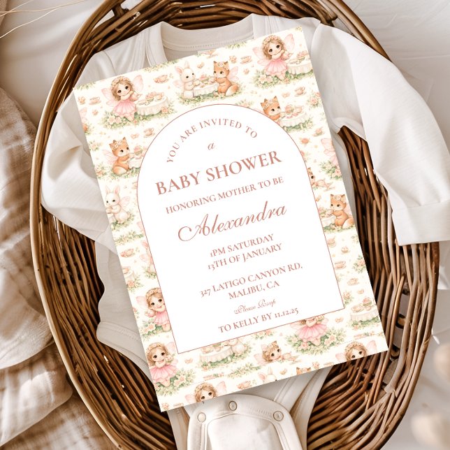 Storybook Fairy Baby Shower Invitation (Creator Uploaded)