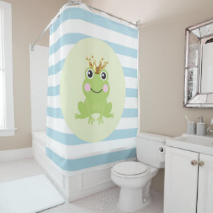 Storybook Fairy Tale Frog Prince Blue Stripes