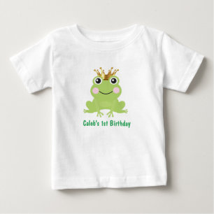 Storybook Fairytale Frog Prince 1st Birthday Baby T-Shirt