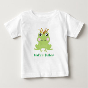 Storybook Fairytale Frog Prince 1st Birthday Baby T-Shirt