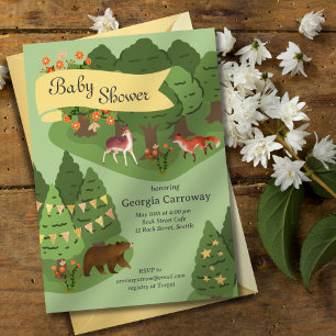 Storybook Forest Baby Shower Invitation