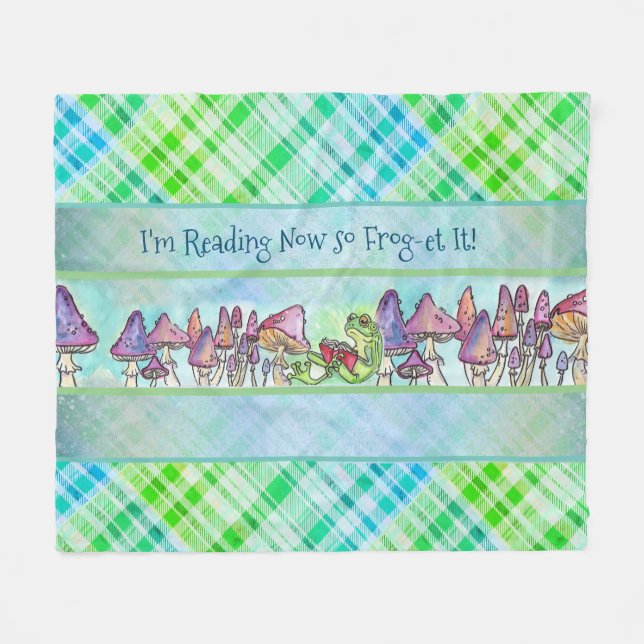 Storybook Frog    Fleece Blanket (Front (Horizontal))