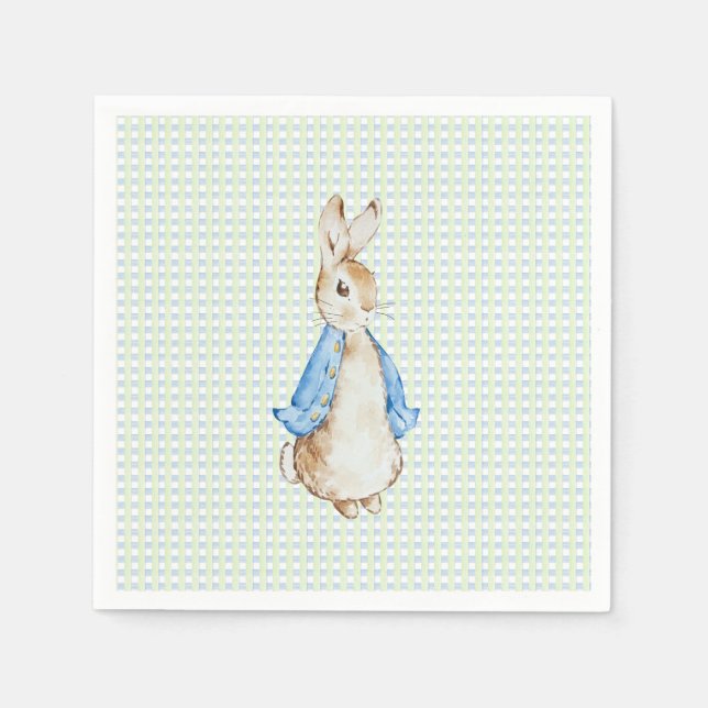 Storybook Garden Rabbit Inspired Baby Shower  Napkin (Front)