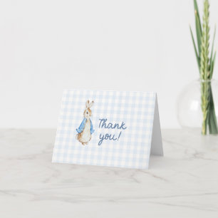 Storybook Garden Rabbit Inspired Baby Shower Thank You Card