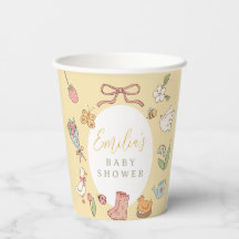 Storybook Garden Vintage Baby Shower Paper Cups