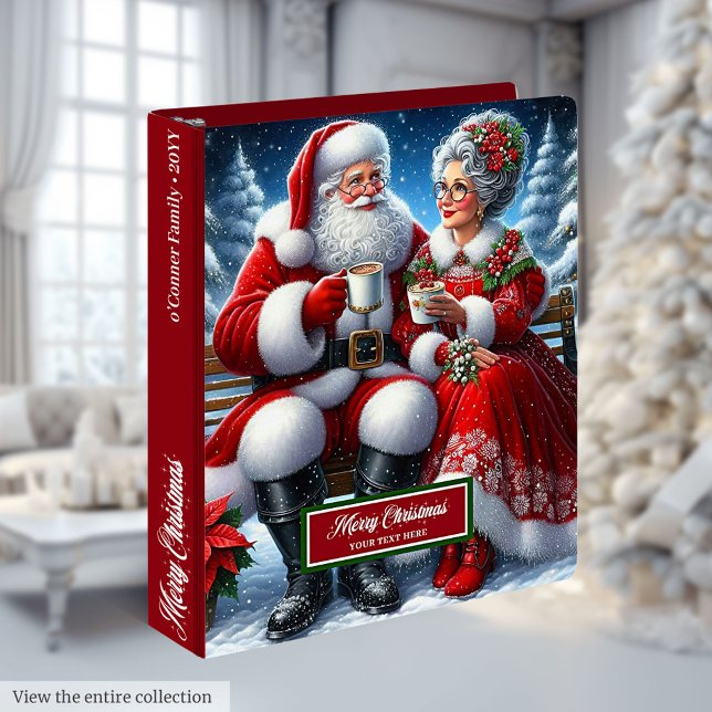 Storybook Mr. and Mrs. Claus Christmas Recipe Book Binder (ozy Mr. and Mrs. Claus Family Cookbook)