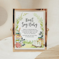 Storybook New Chapter Baby Shower Don't Say Baby