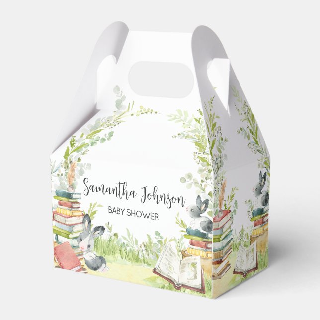 Storybook New Chapter Baby Shower Favor Box (Front Side)