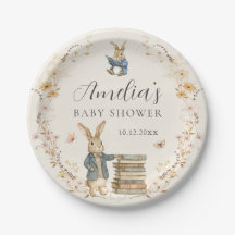 Storybook New Chapter Baby Shower Paper Plates