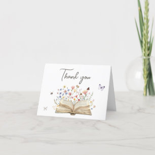 Storybook New Chapter Begins Baby Shower Thank You Card