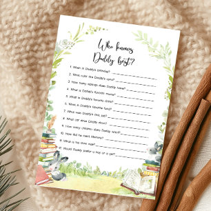 Storybook New Chapter Shower Who knows Daddy Game