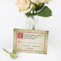 Storybook Page | Vintage Fairytale Wedding RSVP