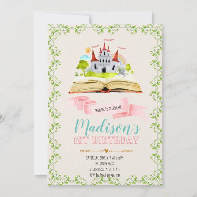 Storybook party invitation (Front)