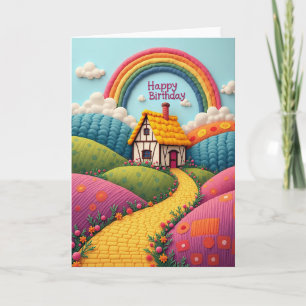 Storybook Path Birthday Card