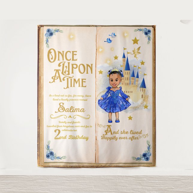 storybook photobook backdrop tapestry (Front)