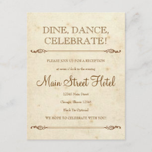 Storybook Reception Insert Card