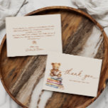 Storybook Teddy Bear Baby Shower Thank You Card<br><div class="desc">Book themed baby shower thank you card.</div>