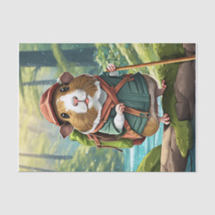 Storybook Wanderer, Guinea Pig Hiker Dude Tissue Paper